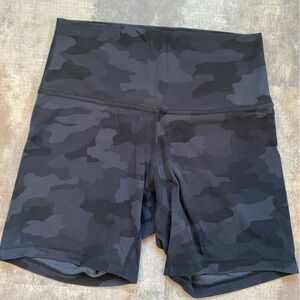 lululemon Align High-Rise Short 6”: Heritage 365 Camo Deep Coal Multi, 6
